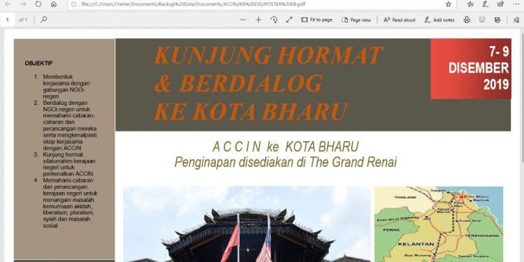 Kunjung hormat ke Kota Bharu