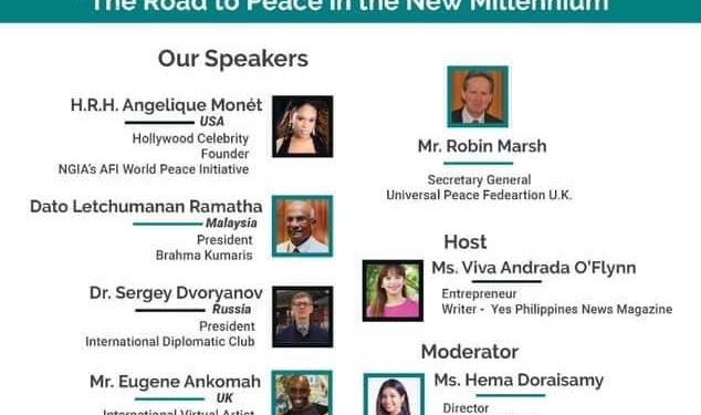 World Humanitarian Drive International Peace Forum 2021 “The Road to Peace in the New Millennium”