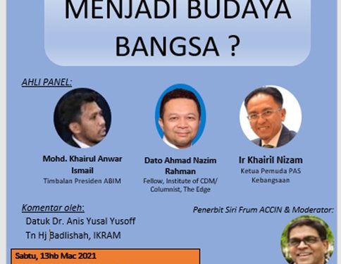 FORUM ONLINE – Rasuah Sudah Menjadi Budaya Bangsa?